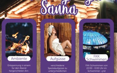 Saturday Night Sauna – jeden ersten Samstag im Monat