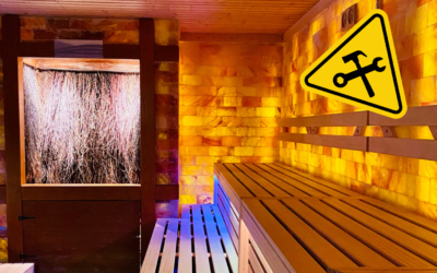 Gradierwerk in der Salzgrotte nicht in Betrieb